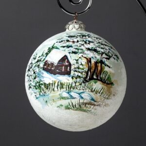 Ceramic decoration for the Christmas tree. Big Ball  Article 123.