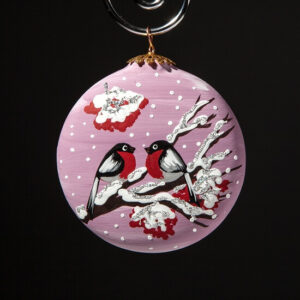 Ceramic decoration for the Christmas tree.  A small flask Article 928