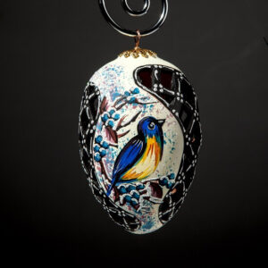 Ceramic decoration for the Christmas tree.  Cone Article 123.