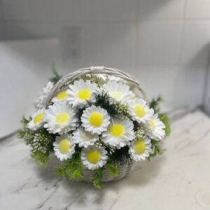 Basket of daisies